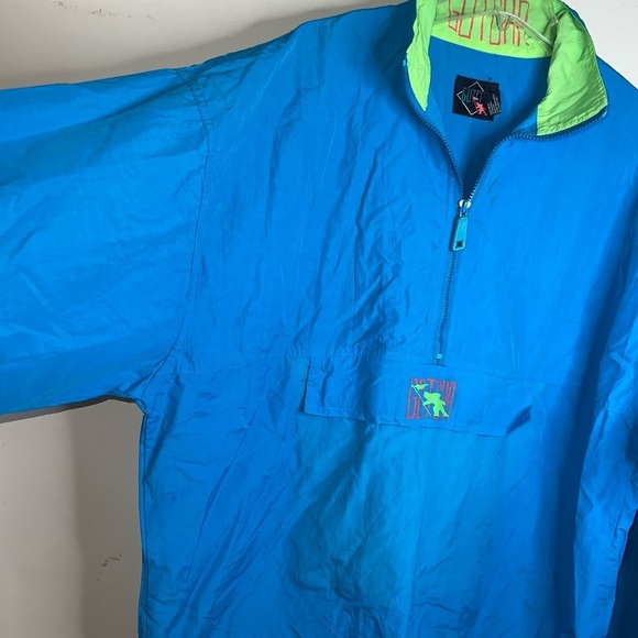 Gotcha Vintage 90’s Windbreaker With Zipper Kangaroo Pocket Men’s Size Large - Picture 8 of 16